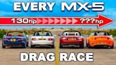 影／新舊馬自達 Mazda MX-5 Miata 對決，猜猜哪一代的直線加速最快？