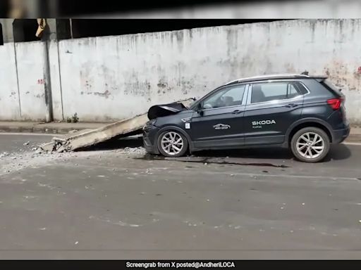Flyover Slab Falls On Bonnet Of Moving Car In Mumbai's Andheri, None Hurt