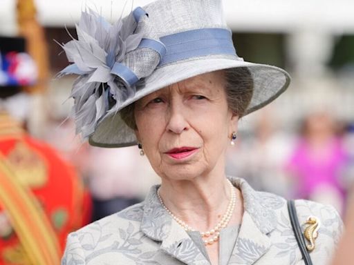 Anne is a sensation in blue as she presents award to hero lifeboatman