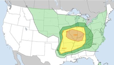 National Weather Service updates severe storms forecast for Friday, Sunday