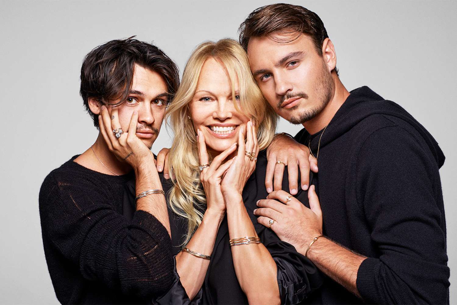 Pamela Anderson and Her Sons Dress Up in Diamonds and Reflect on Their Bond for Gorgeous Pandora Campaign