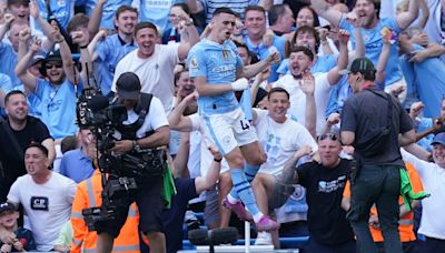 Phil Foden scores twice as Man City secure fourth straight Premier League title