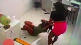 Damn: Chick Gets Stabbed By Woman Who Pulled Up To Her Job In Brazil!