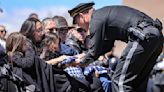 Hundreds gather to honor slain New Mexico State Police Officer Justin Hare