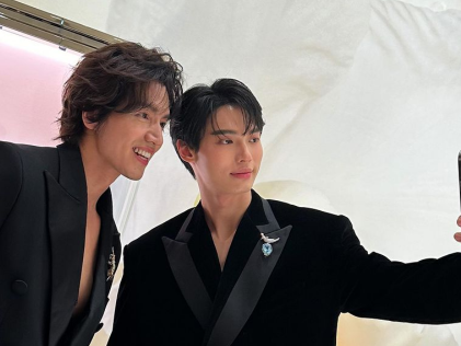 'Still as handsome as ever': Taiwan F4's Jerry Yan meets Thai F4's Win Metawin at jewellery event