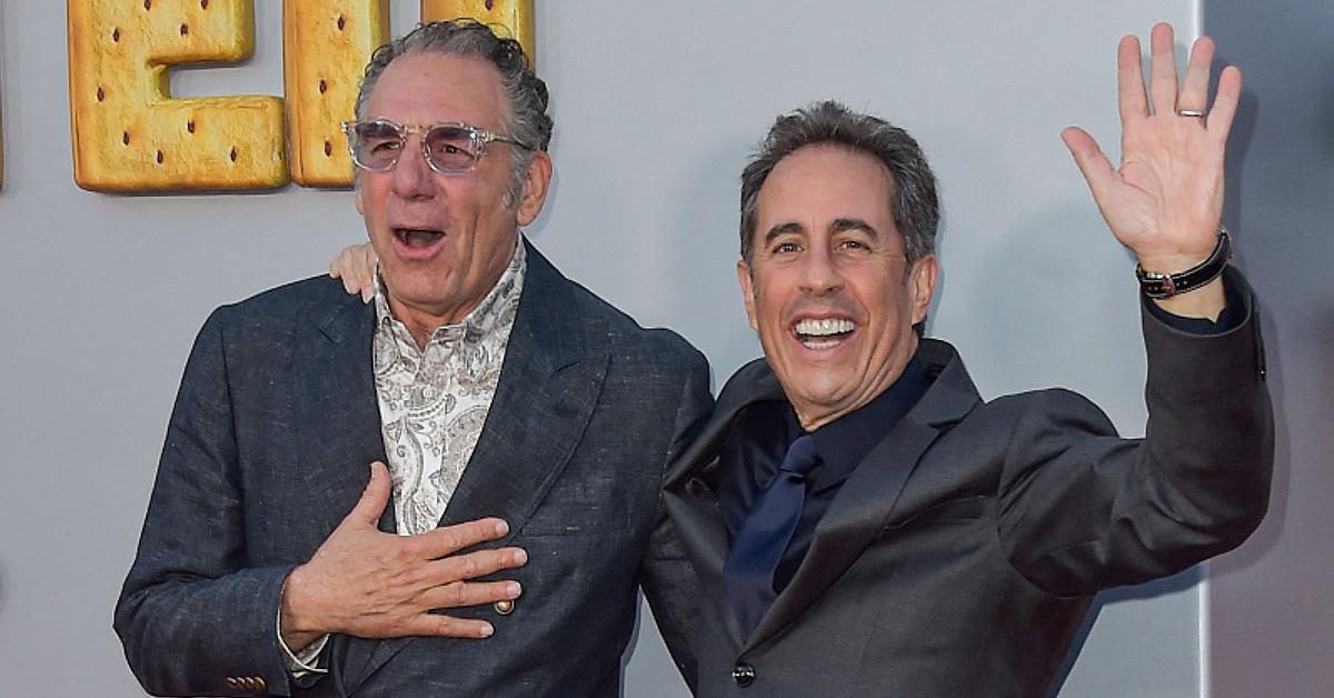 Michael Richards Reunites With 'Seinfeld' Costar Jerry Seinfeld in Rare Public Appearance at L.A. Movie Premiere: Photos