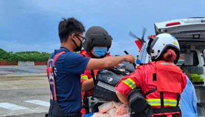 不畏強風！ 綠島1民眾突然昏迷 空勤醫護出動成功轉送台東