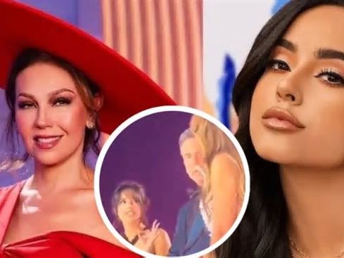 Filtran video de fuerte pelea entre Thalía y Becky G en los Latín AMAs