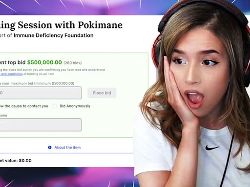 Pokimane Worth $500,000 at Twitch Charity Auction
