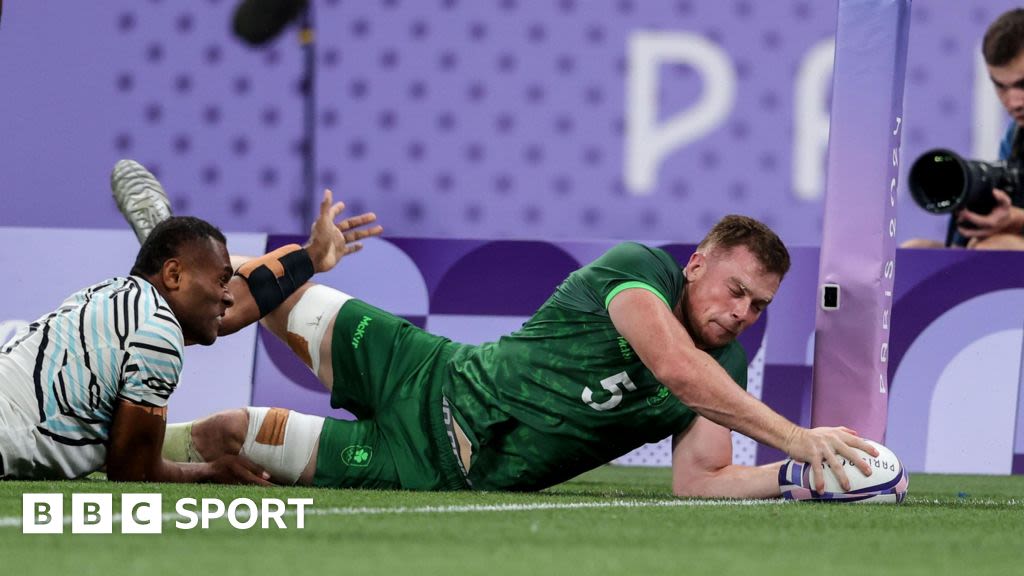 Paris 2024 rugby results: Ireland 15-19 Fiji - Ireland's sevens team out