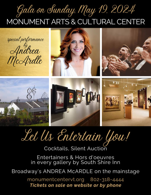 Andrea McArdle Comes to Monument Arts & Cultural Center in Vermont at Monument Arts & Cultural Center 2024