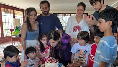 Kareena Kapoor, Saif Ali Khan, Soha Ali Khan celebrate Saba Pataudi's birthday | See pics