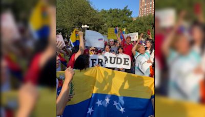 Venezolanos en Nueva York protestan en solidaridad con los líderes de la oposición mientras continúa la disputa electoral