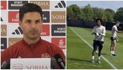 Mikel Arteta has reacted to Fulham players flying kites in training before Man City clash