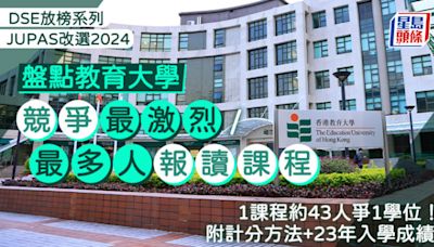 教大JUPAS改選2024︱盤點競爭最激烈/最多人報讀課程 1課程約43人爭1學位