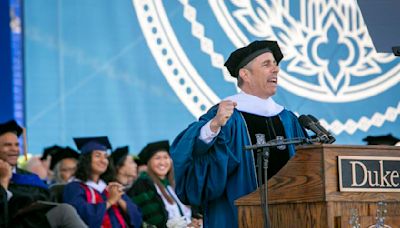 What's the deal with Jerry Seinfeld? His Duke University address sparks student walkout
