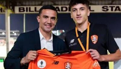 Son of Socceroos great Tim Cahill handed brutal news by A-League club