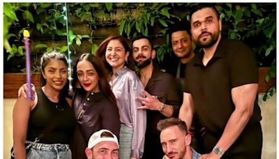 Virat Kohli Celebrates Anushka Sharma’s Birthday With RCB Teammates Glenn Maxwell, Faf Du Plessis – PICS