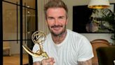 David Beckham gushes that he is 'so proud' following Emmy award win