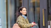 Katie Holmes Just Proved This Polarizing Coat Trend Is Still in for Spring 2023