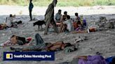 ‘Sun burns us like fire’: merciless heat torments New Delhi’s homeless