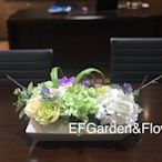 EFGarden&Flower 人造桌花NO.2、人造植栽牆、人造牆、植物牆
