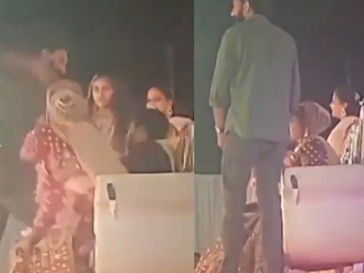 Watch: Woman's ex-lover brutally beats her groom on wedding stage in Viral Video, netizens say, "Gareebo ka Kabir Singh..."