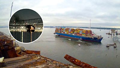 Así sacaron al carguero Dali del sitio donde tumbó un puente en Baltimore; les tomó dos horas