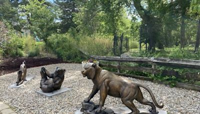 Sunset Zoo dedicates new sculptures to commemorate local philanthropists