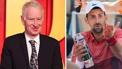 John McEnroe blames French Open for throwing Novak Djokovic under the bus