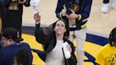 Caitlin Clark revs up Pacers fans with pregame playoff appearance in IndyCar replica