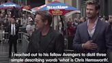 Robert Downey Jr ‘roasts’ Chris Hemsworth with descriptions from Avengers cast