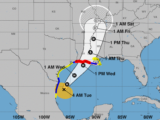 Tropical Storm Francine likely to become a hurricane. Will it make landfall in Texas?