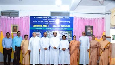 M'luru: Fr L M Pinto Health Centre Holds Annual Meet And Welcome New Administrator Fr Roshan Crasta