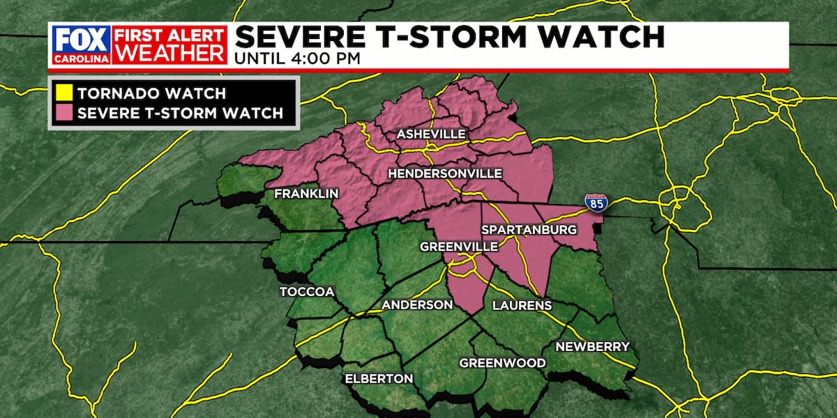 Severe Thunderstorm Watch Wednesday, First Alert Weather Day again Thursday