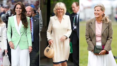 Royals who aced the 'tennis-core' trend before it was even a thing: From Princess Kate to Queen Camilla