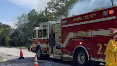50-acre brush fire in Palm City contained as crews 'monitor hotspots'