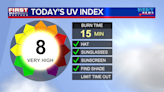 UV Index of 8!