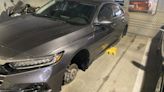 Elkridge car owner's tires stolen twice despite efforts to secure car