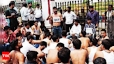 Police baton-charge students outside JNV University in Jodhpur | Jodhpur News - Times of India