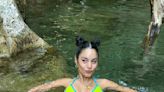 Vanessa Hudgens Paired Her Neon Bikini With Space Buns