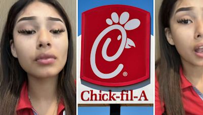 ‘Girl what cfa….i just had some’: Chick-fil-A worker eats regular fry on break—and warns waffle fries are going away