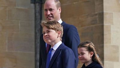 George and Charlotte's morning struggle that William knows how to handle