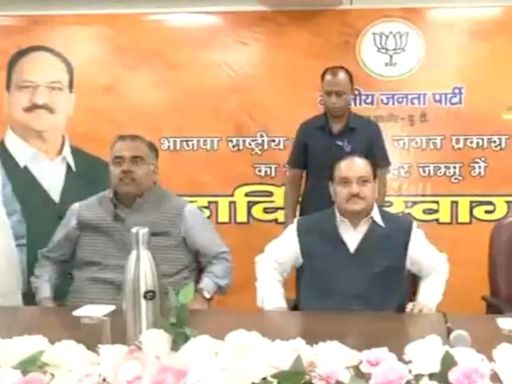 BJP President JP Nadda Chairs Crucial Meeting With Party Leaders Ahead Of J&K Assembly Polls
