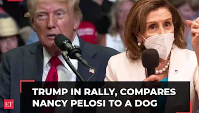 Donald Trump mocks Democrats in campaign rally; calls Kamala Harris 'crazy', compares Nancy Pelosi to a dog