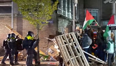 Policía disuelve campamento en Berlín mientras protestas propalestinas se extienden en toda Europa