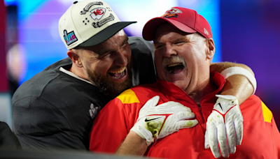 Chiefs Coach Andy Reid Says Travis Kelce Can Be the "Waterboy" at Taylor Swift's Concerts