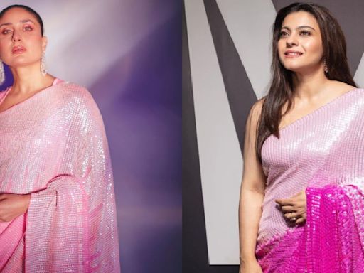 Kareena Kapoor Khan vs Kajol fashion face off: Who wore Manish Malhotra’s pink dual-toned saree better