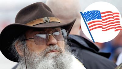 PICS: 'Uncle Si' Robertson's New Patriotic Roof Makes the News