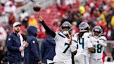 Tarp off, rain returns, Geno Smith readies early for Seahawks’ playoff test at 49ers